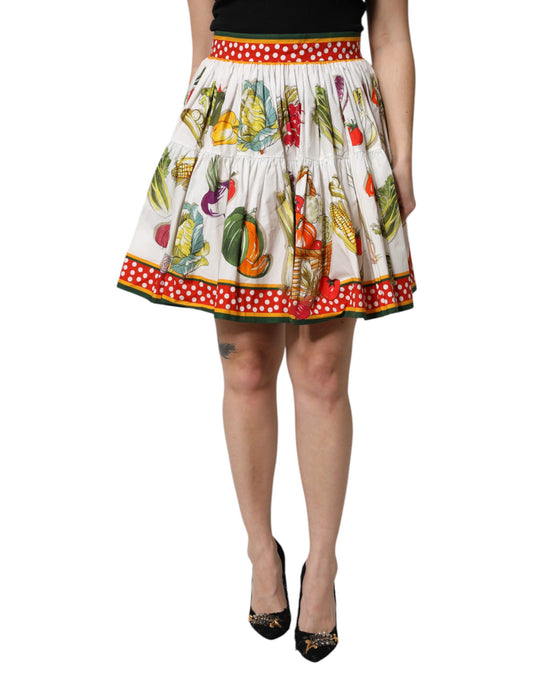 Multicolor Printed High Waist Mini Skirt