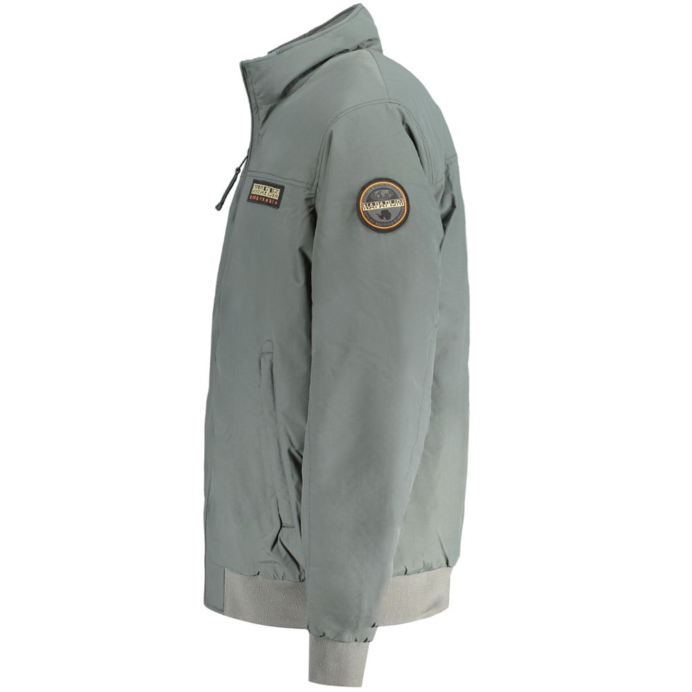 Green Polyamide Men Jacket
