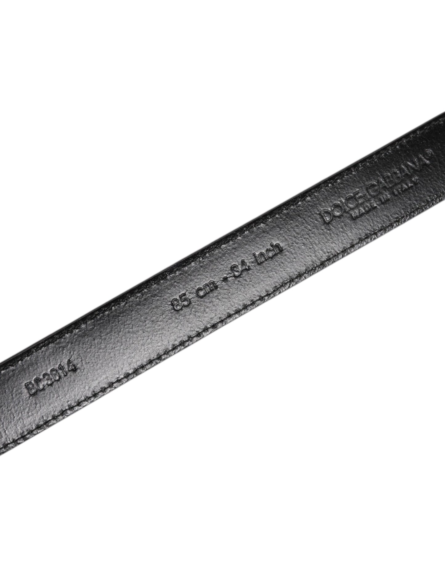 Gray Leather Silver Tone Metal Buckle Belt