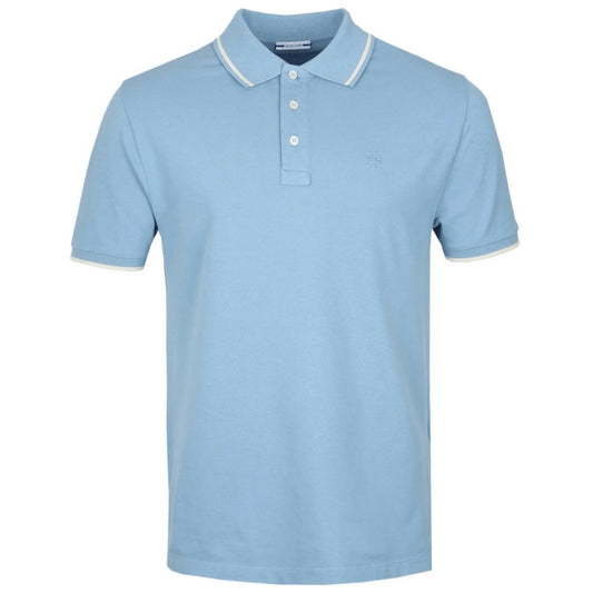 Light Blue Cotton Polo Shirt