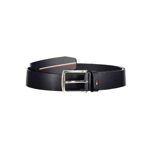 Blue Leather Men Belt