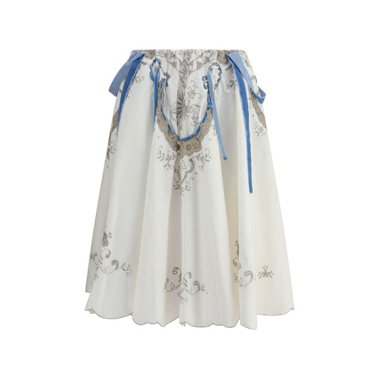 Cotton midi Skirt