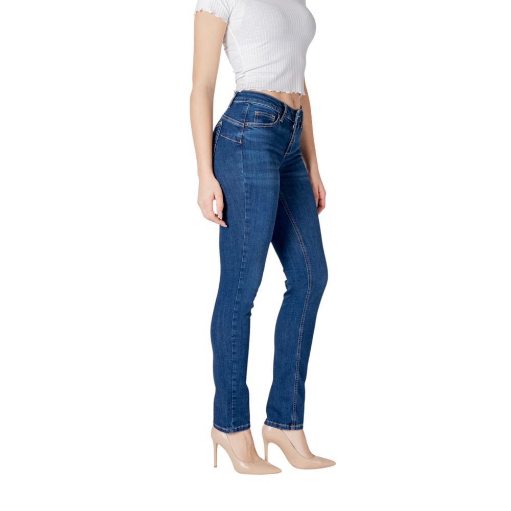Blue Cotton Mom Jean