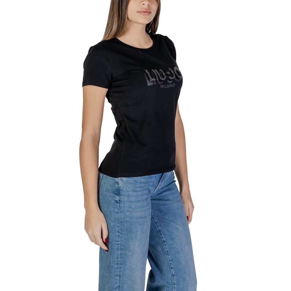 Black Cotton T-Shirt