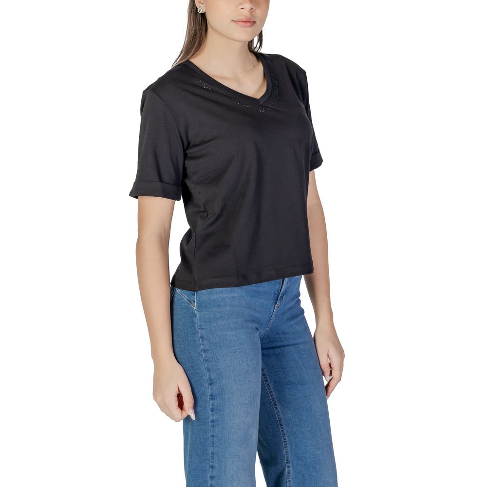 Black Cotton T-Shirt