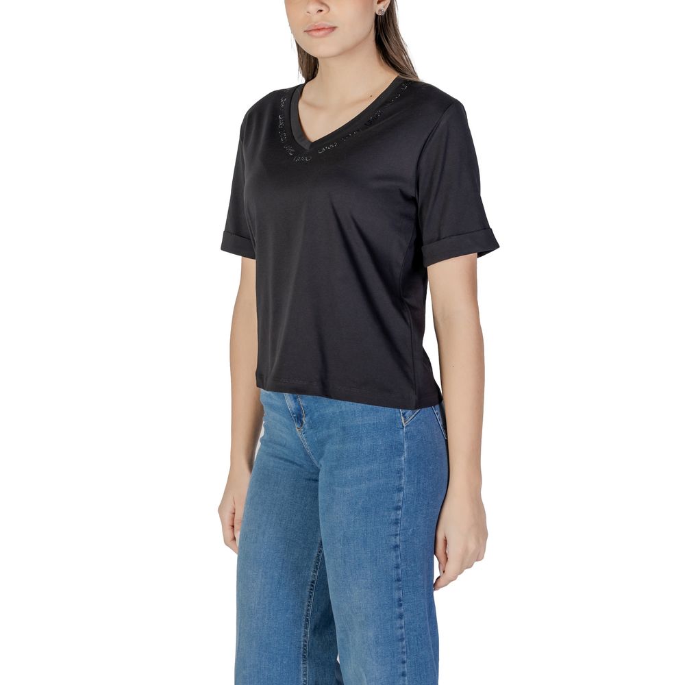 Black Cotton T-Shirt