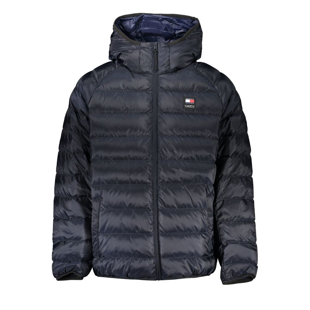 Blue Recycled Polyester Men Jacket