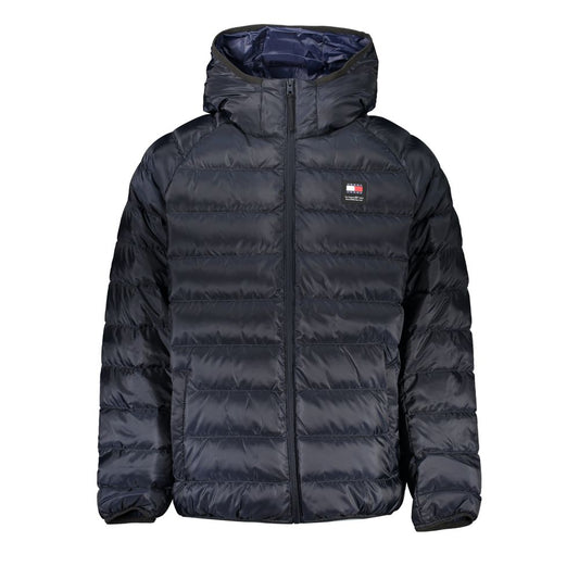 Blue Recycled Polyester Men Jacket