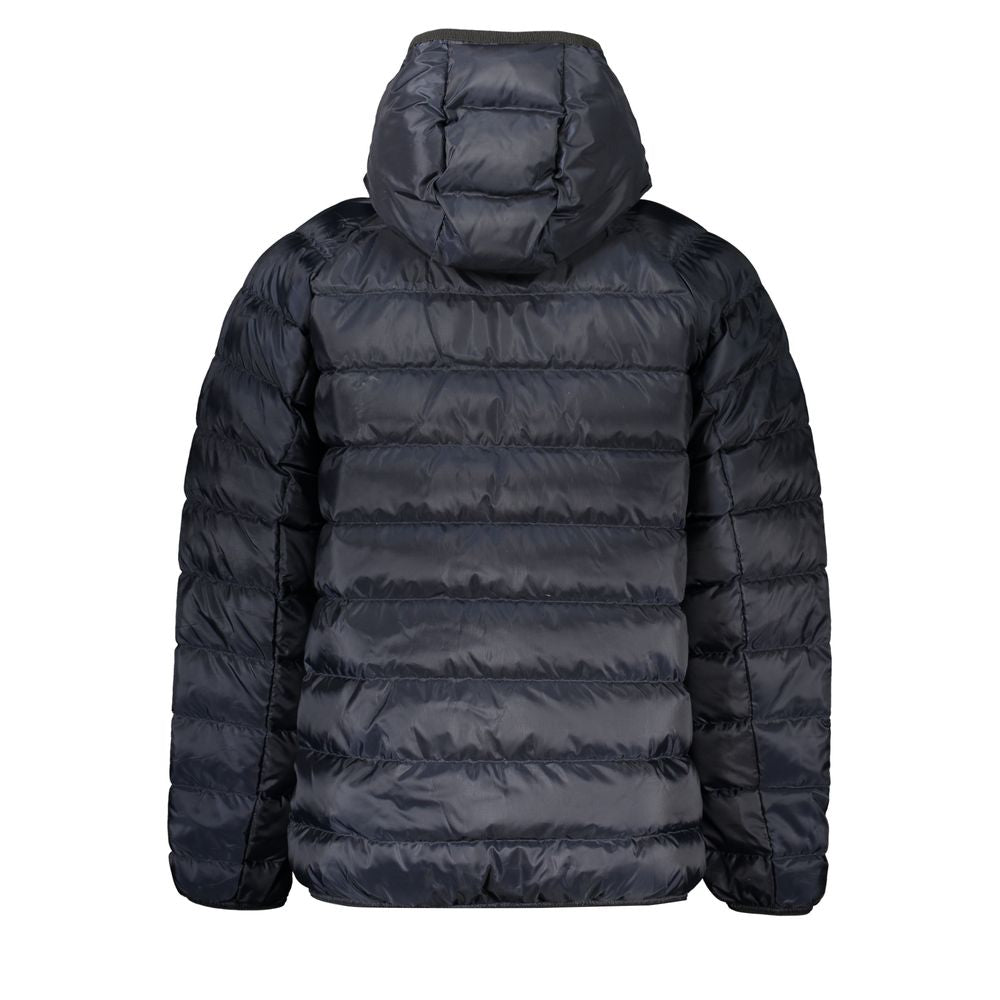 Blue Recycled Polyester Men Jacket