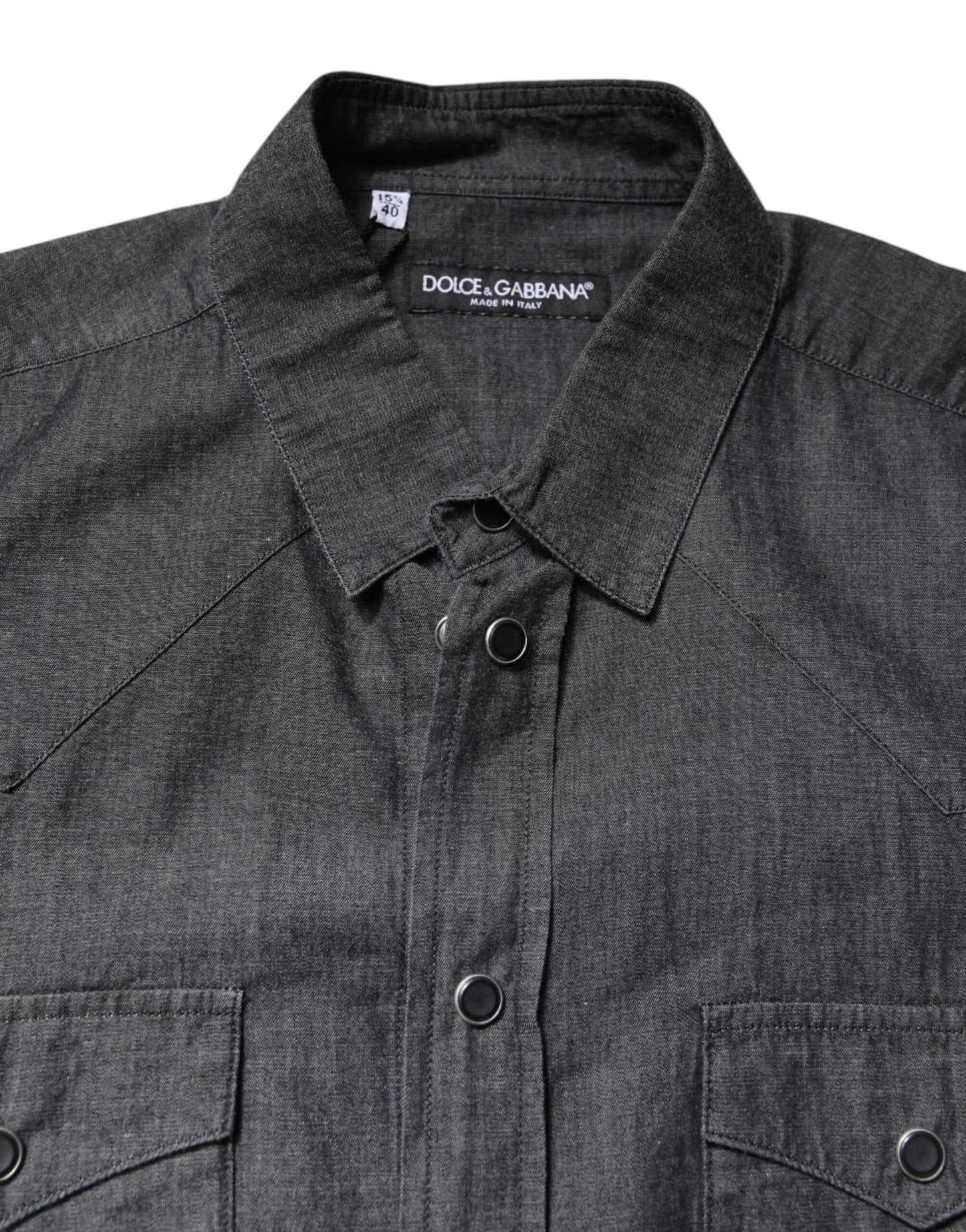 Gray Cotton Long Sleeves Casual Shirt