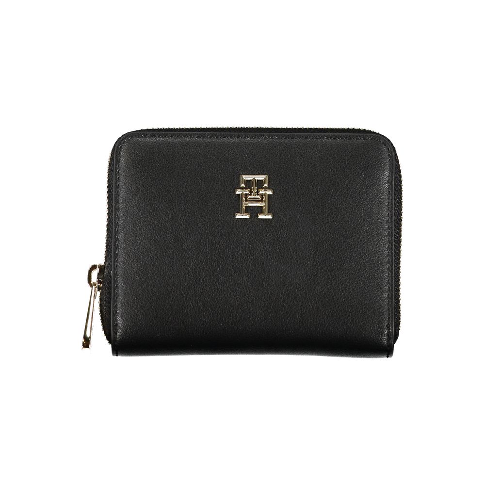 Black Polyester Women Wallet