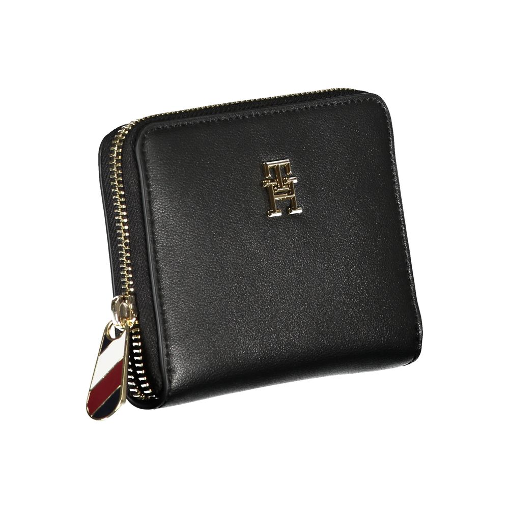 Black Polyester Women Wallet