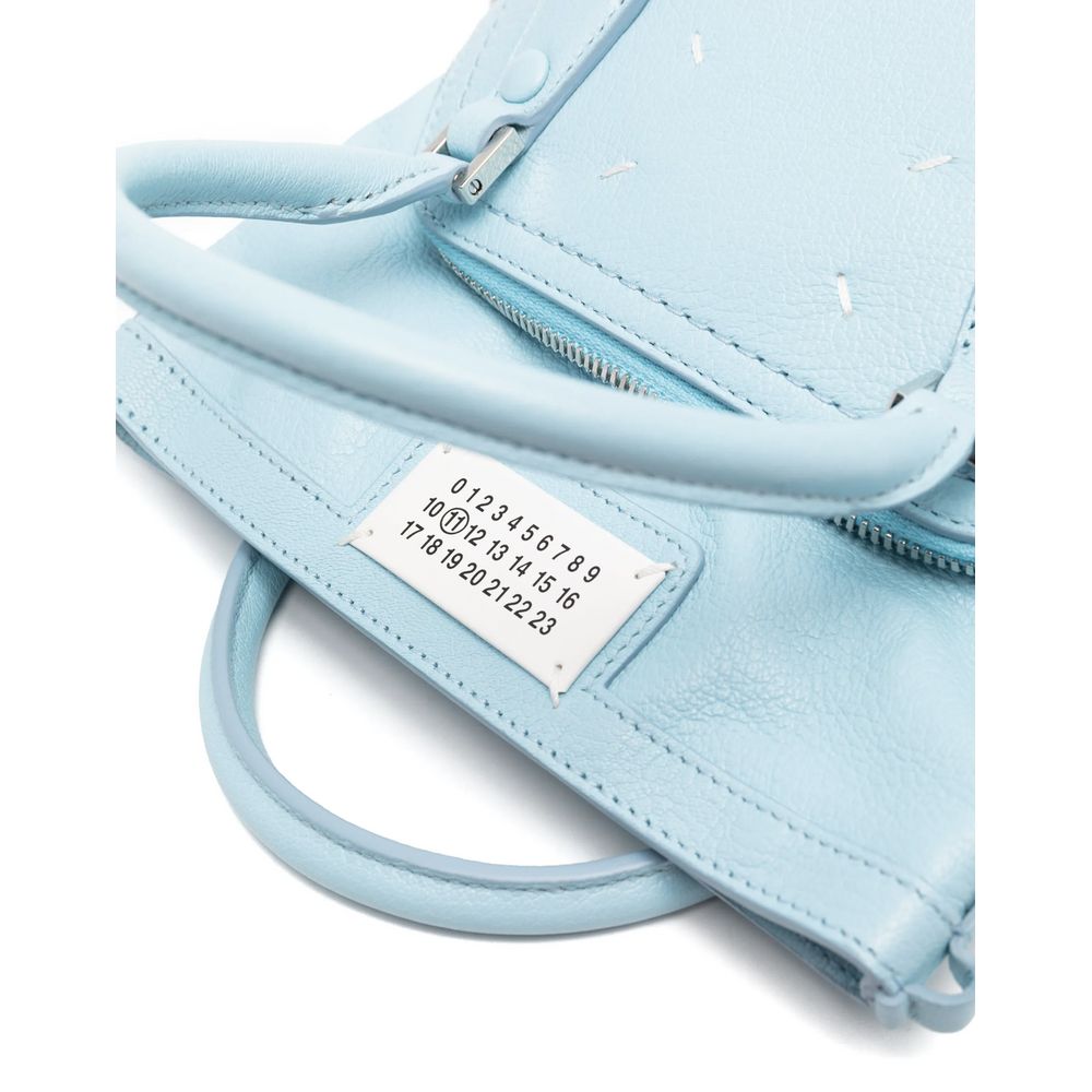 Blue Leather Handbag