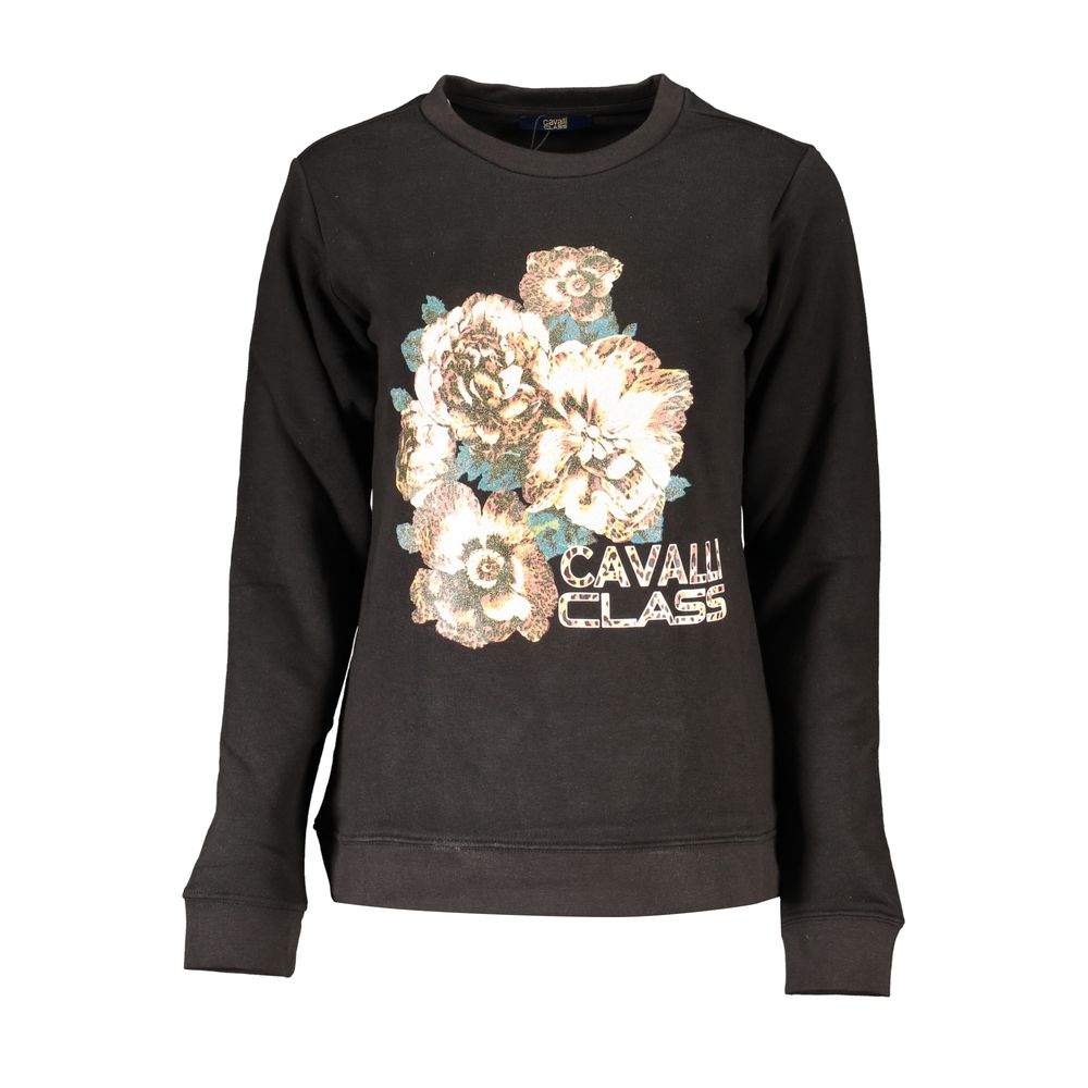 Black Cotton Women Sweater