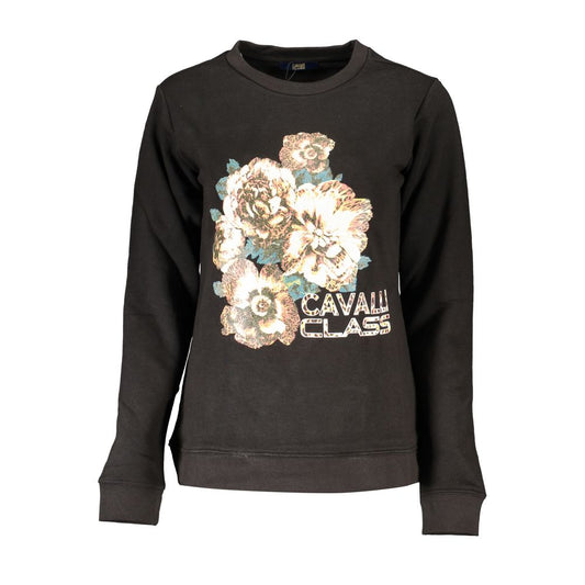 Black Cotton Women Sweater