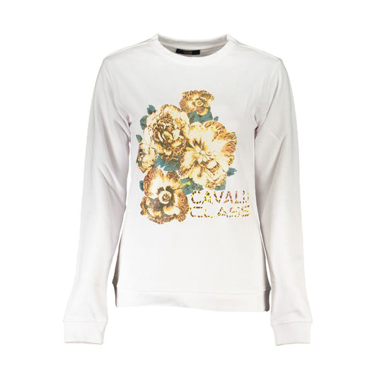 White Cotton Women Sweater