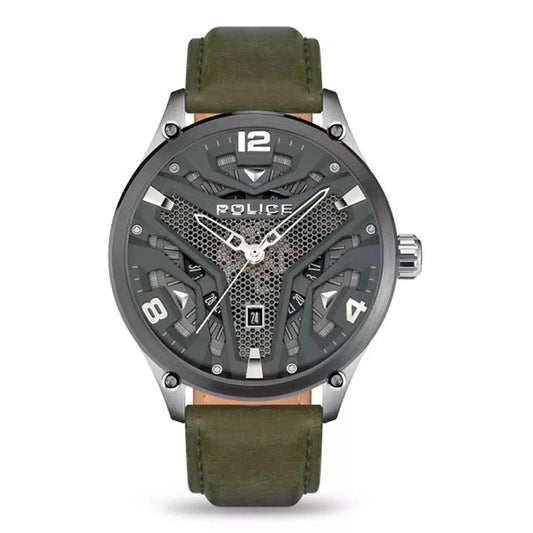 Green Leather Watch