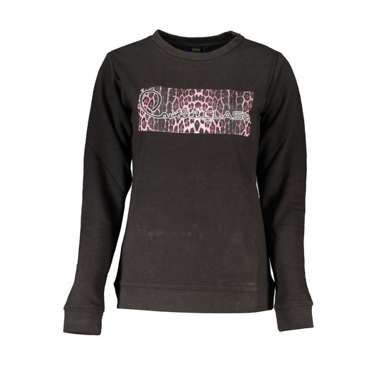 Black Cotton Women Sweater