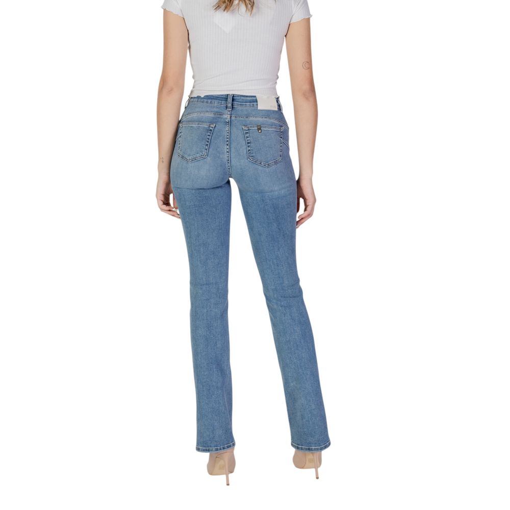 Blue Cotton Bootcut Jean