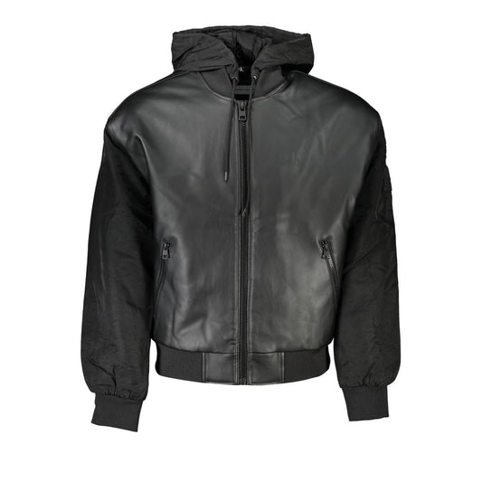 Black Polyethylene Men Jacket