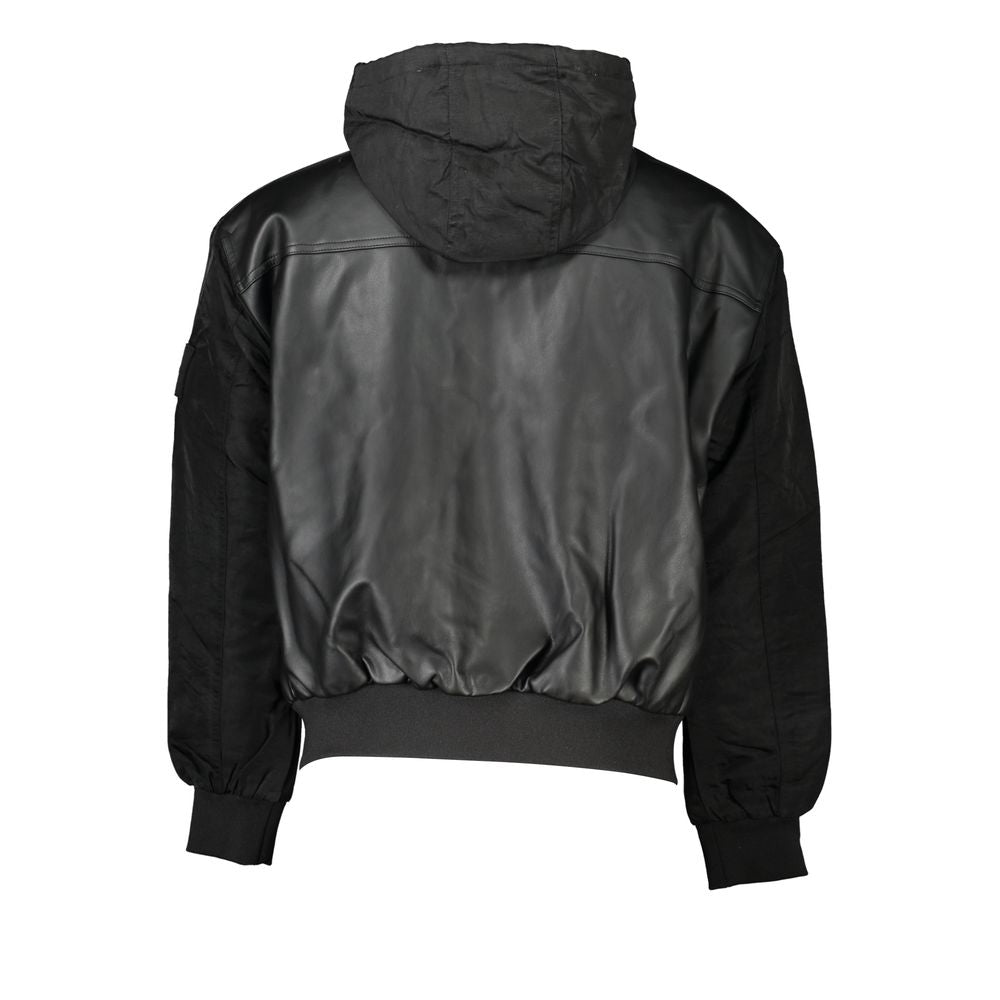 Black Polyethylene Men Jacket