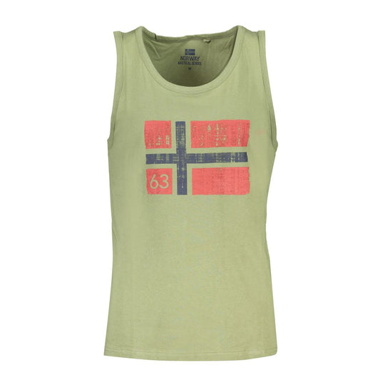 Green Cotton Men Shirt
