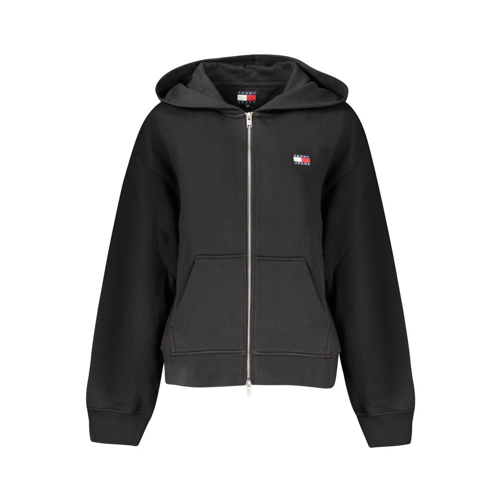Black Cotton Women Sweater