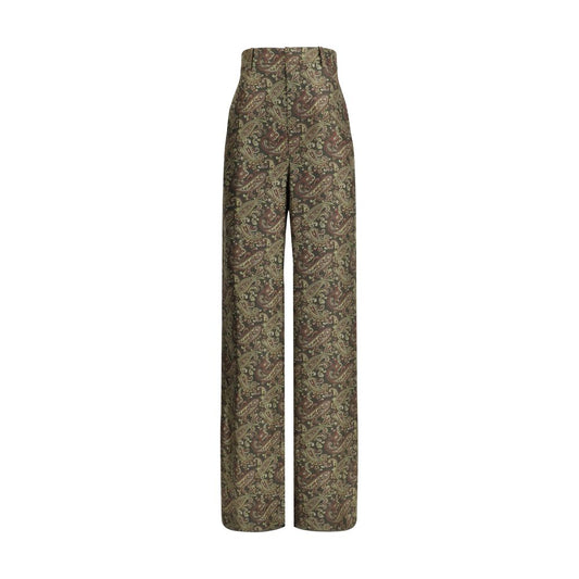 Paisley patterned silk Pants