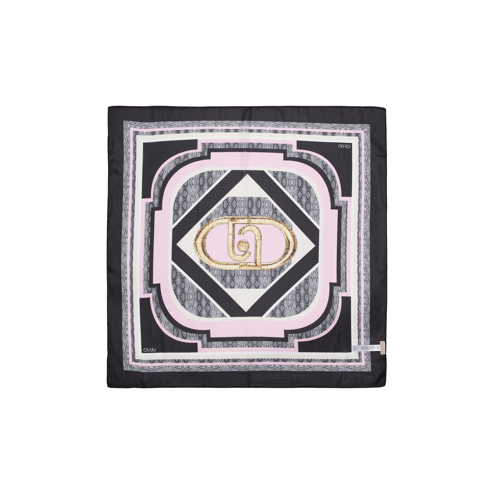 Black Polyester Scarf