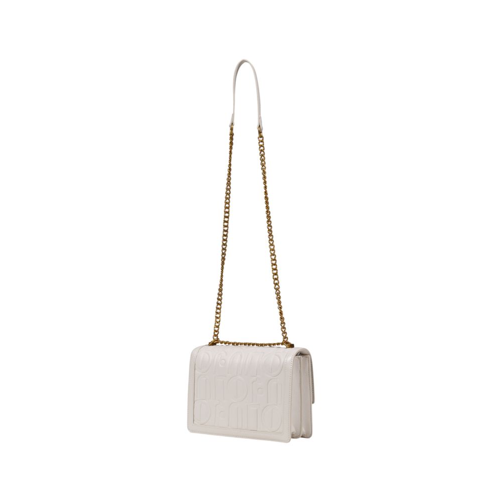 White Artificial Leather Handbag