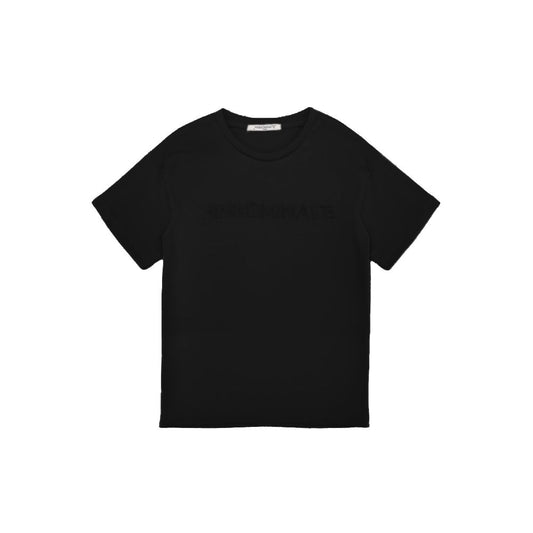 Black Cotton Women T-Shirt
