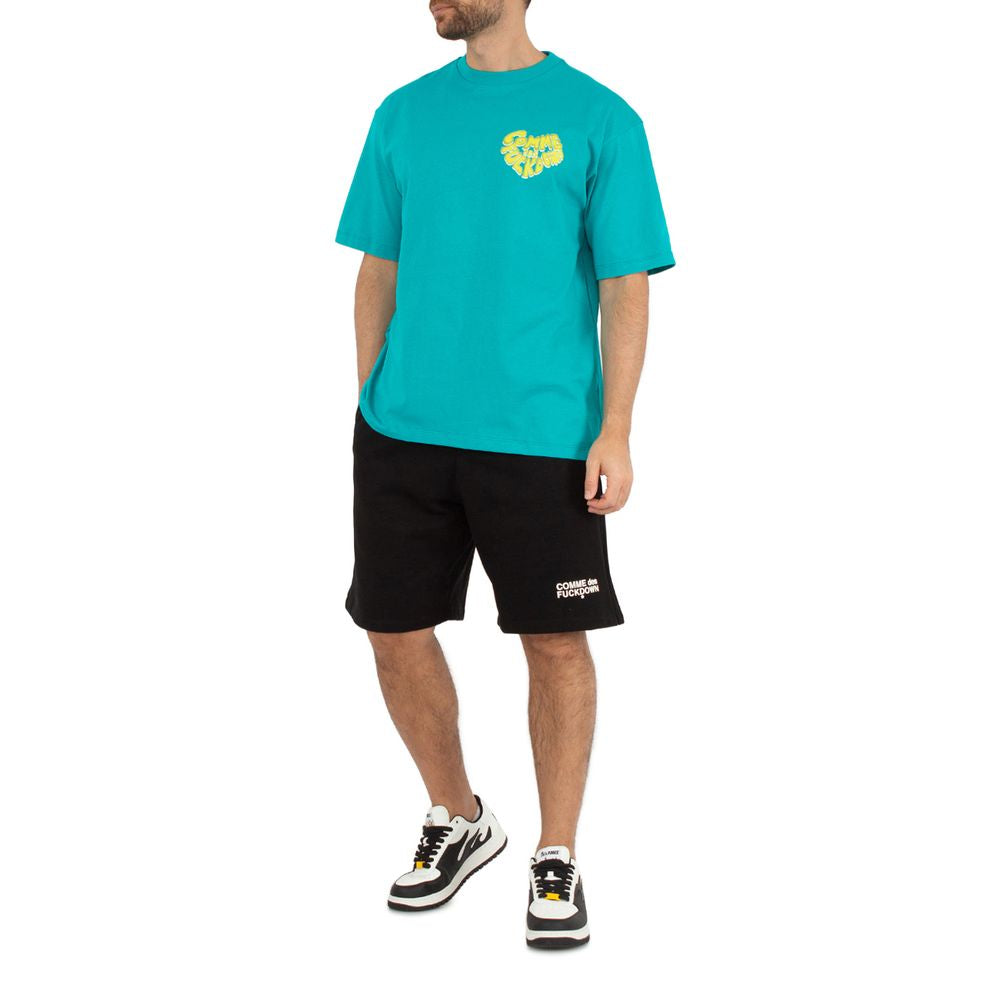 Green Cotton Women T-Shirt