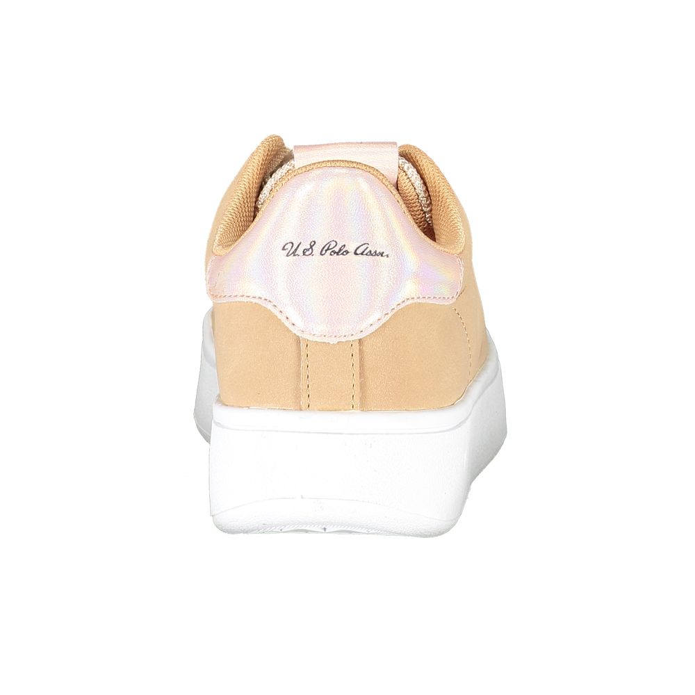 Beige Polyester Sneaker
