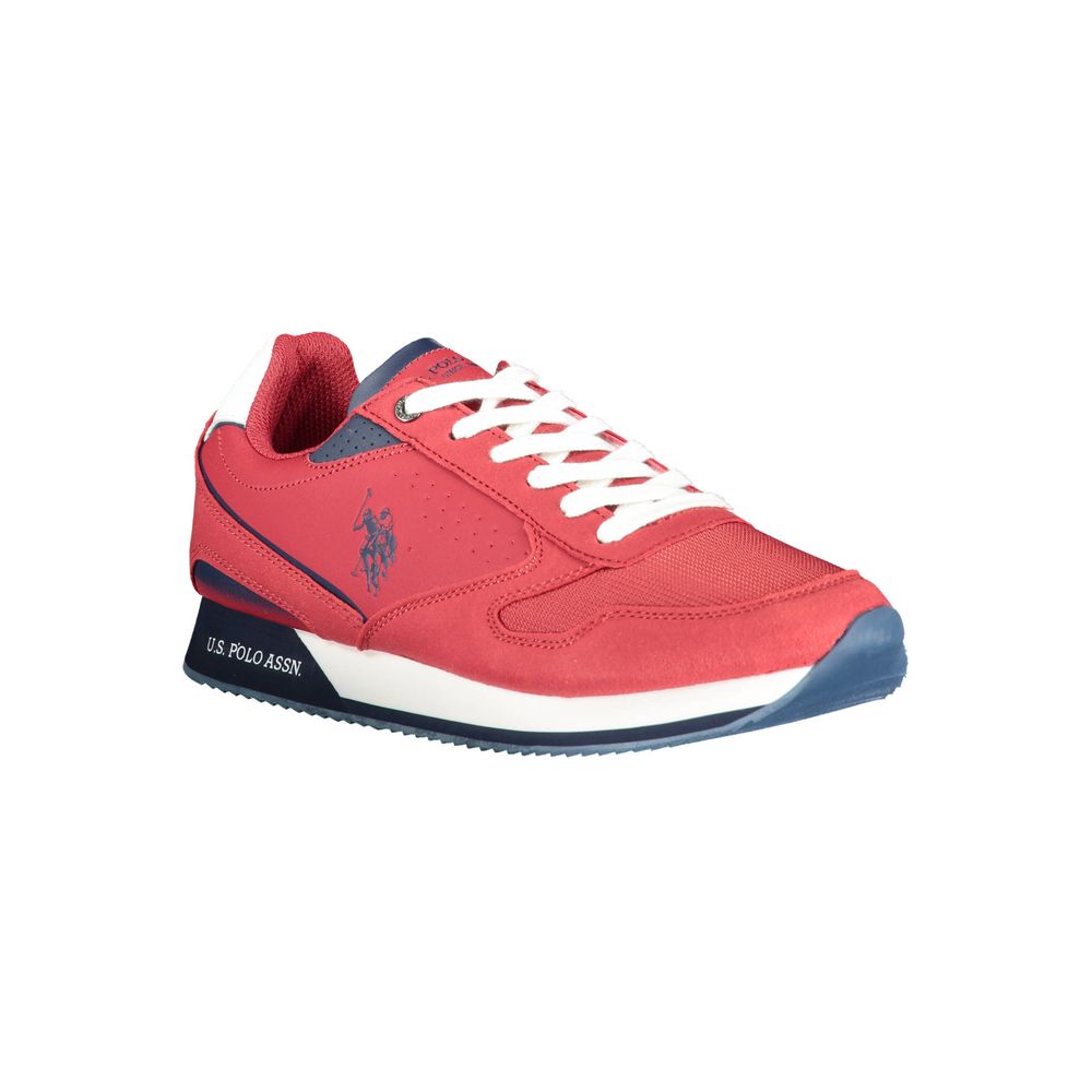 Red Polyester Sneaker