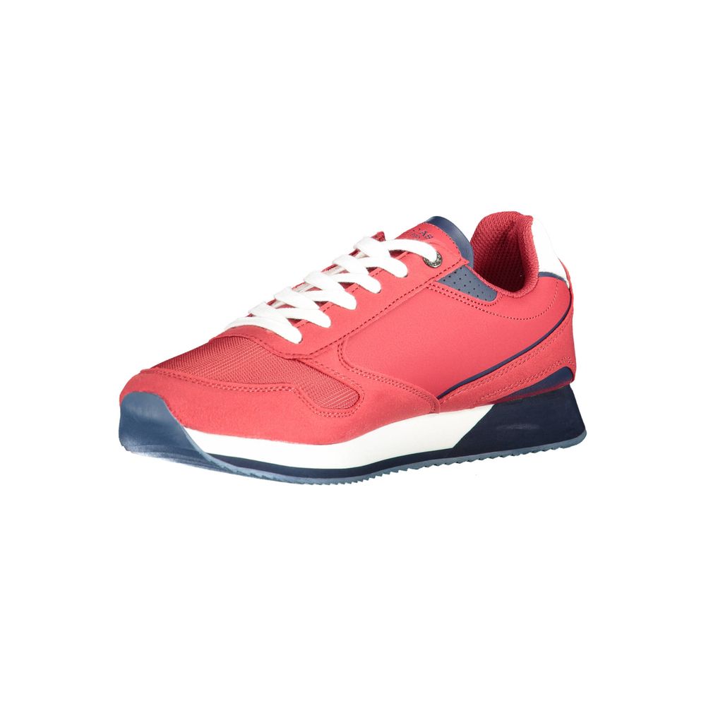 Red Polyester Sneaker