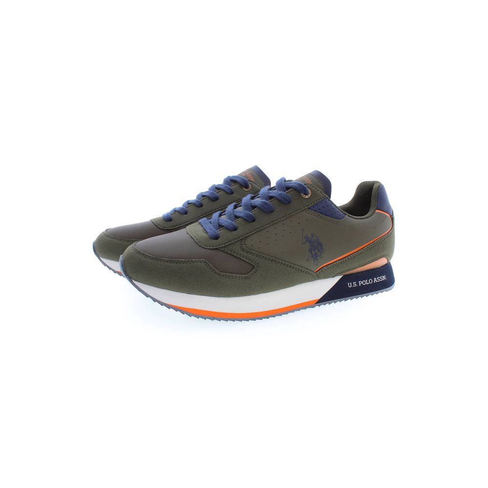Green Polyester Sneaker