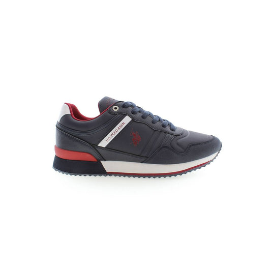 Blue Polyester Sneaker