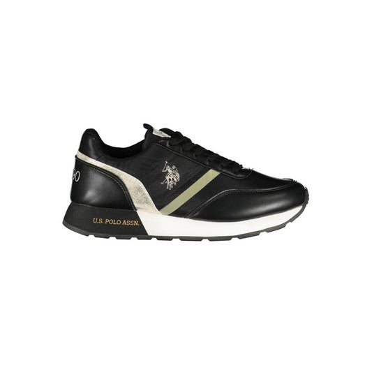 Black Polyester Sneaker