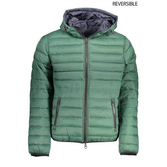 Green Nylon Men Jacket