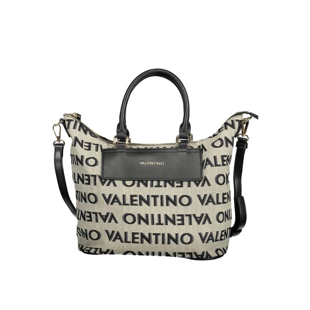 Gray Polyester Handbag