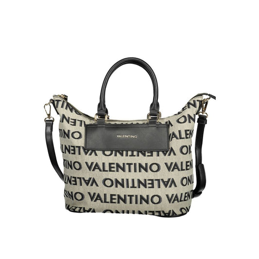 Gray Polyester Handbag
