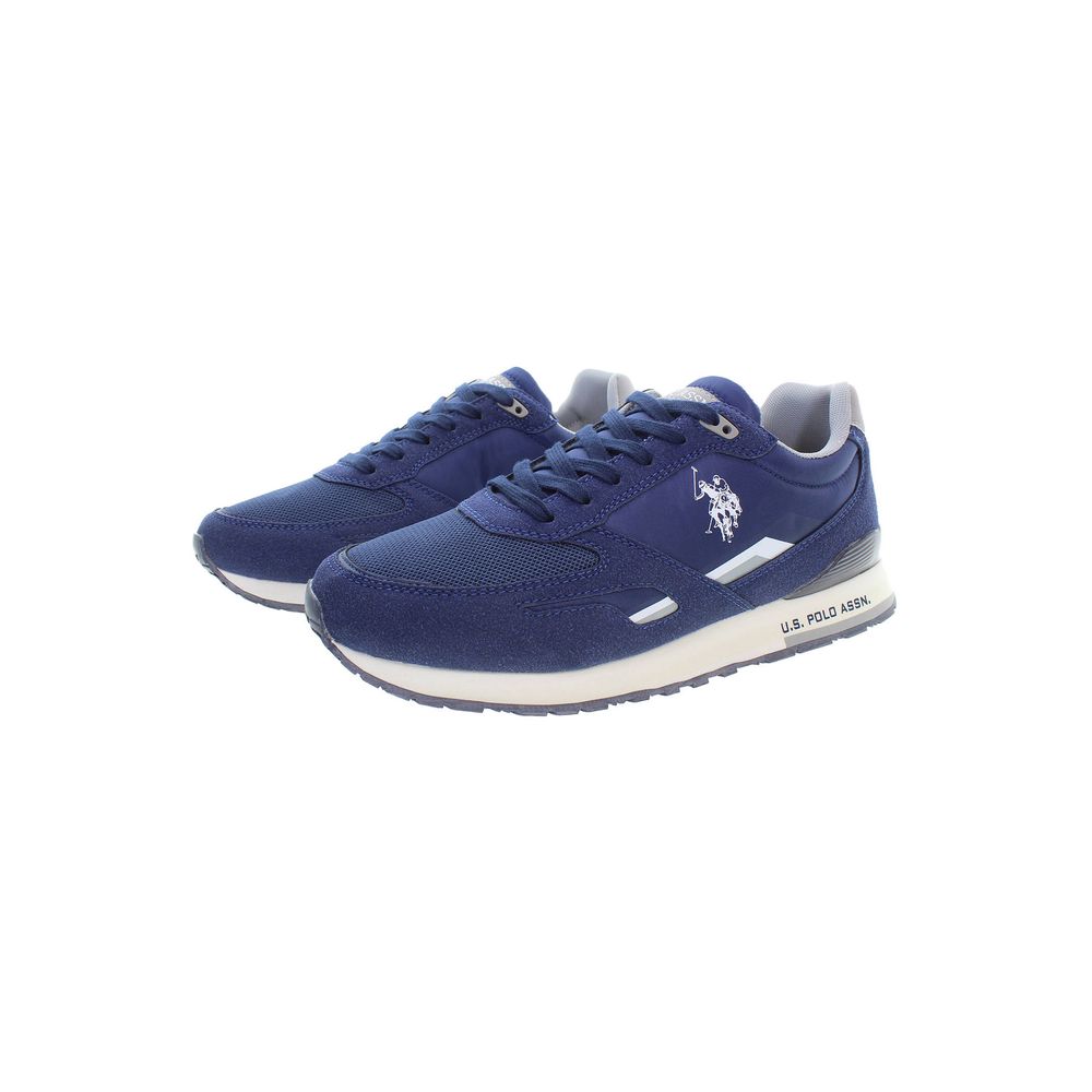 Blue Polyester Sneaker