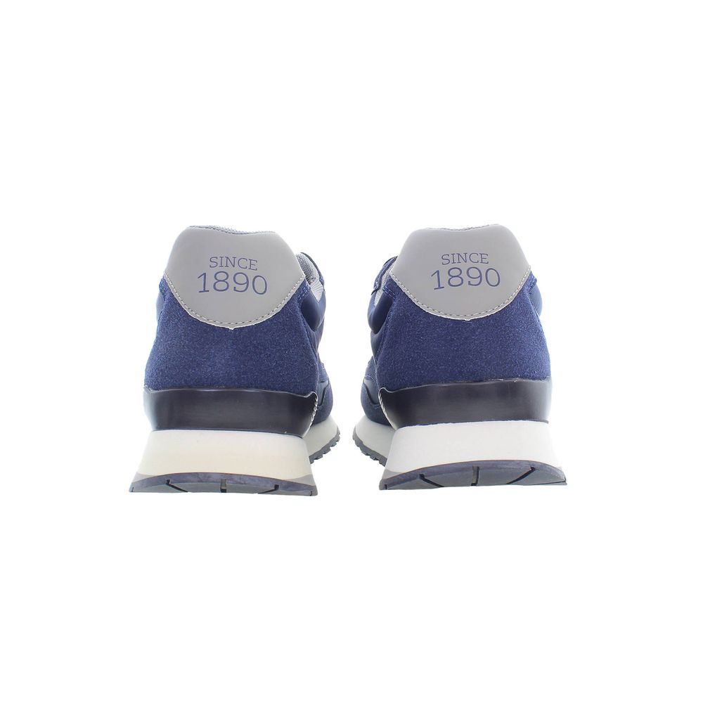 Blue Polyester Sneaker