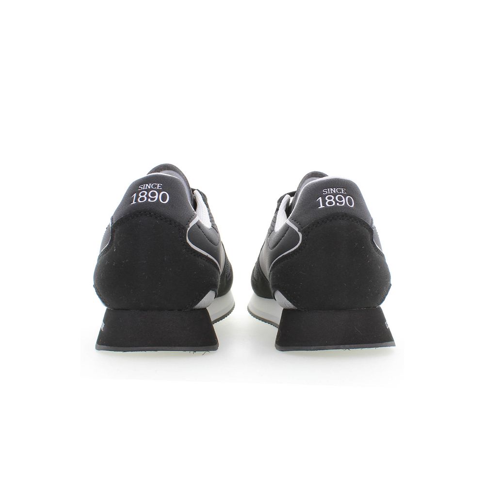Black Polyester Sneaker