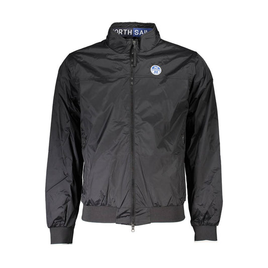 Black Nylon Men Jacket