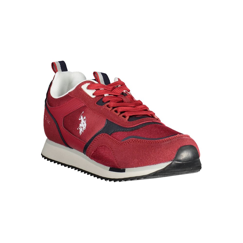 Red Polyester Sneaker
