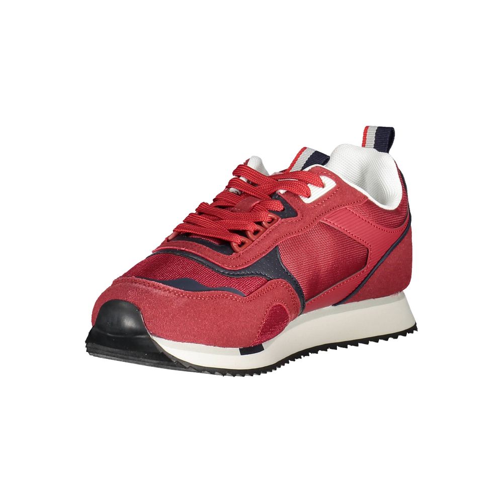 Red Polyester Sneaker