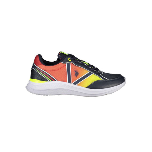 Blue Polyester Sneaker
