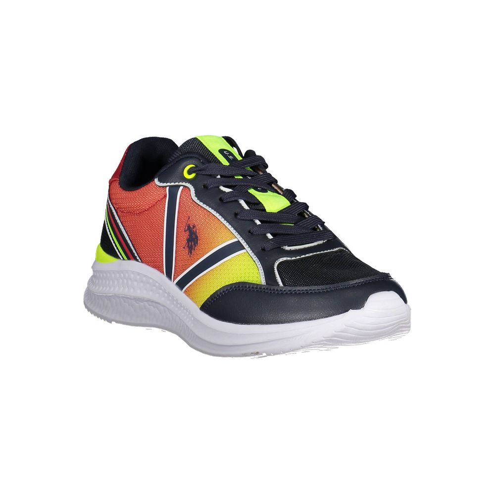 Blue Polyester Sneaker