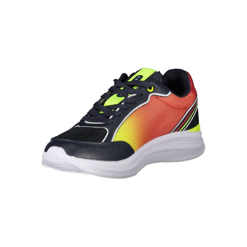 Blue Polyester Sneaker